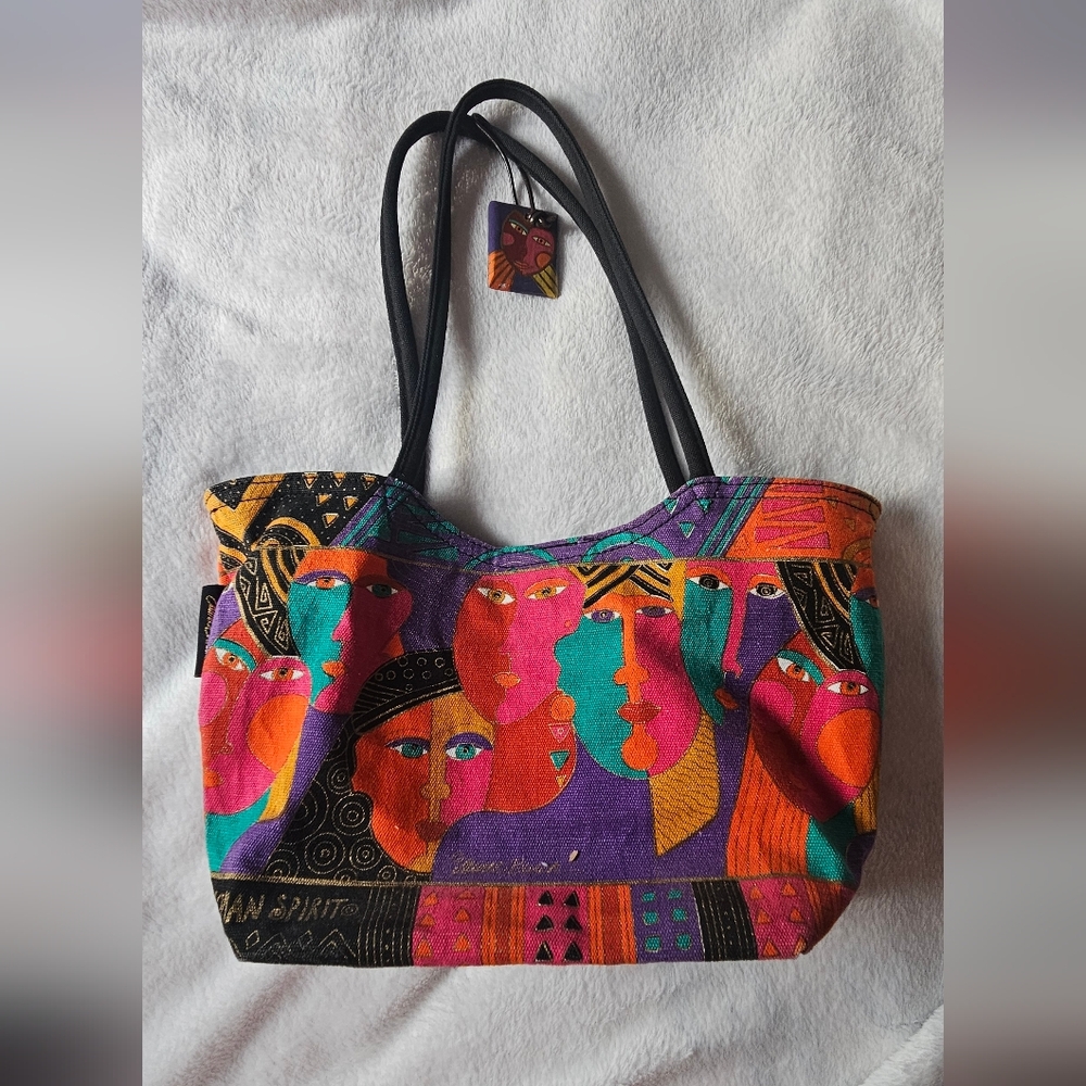 Colorful Laurel Burch "WOMAN SPIRIT"  Artistic Tote Bag
